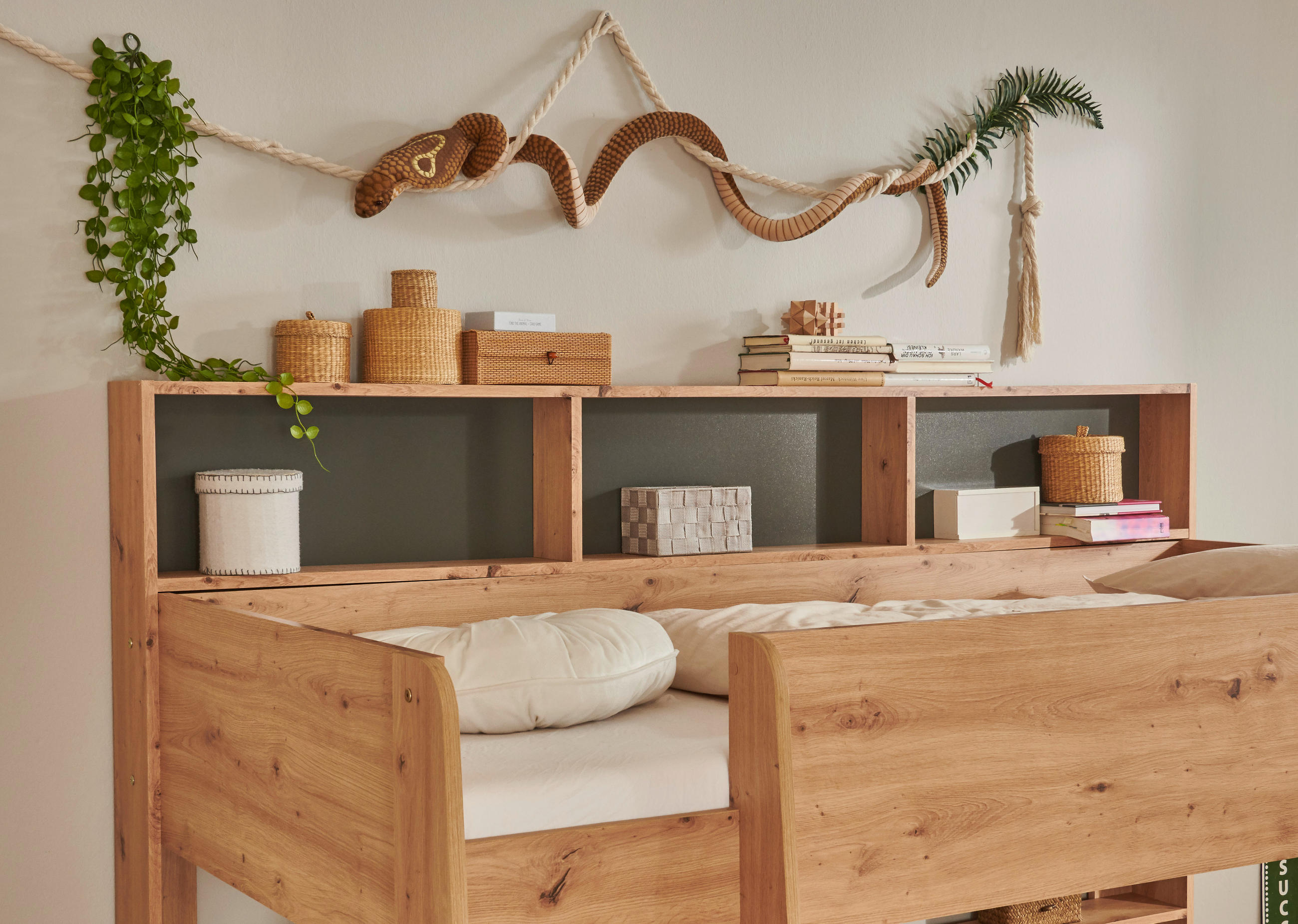 Thumbnail - Boxxx Etagenbett, Eiche Artisan, Holzwerkstoff, 90x200 cm, Kinder- & Jugendzimmer, Kindermöbel, Kinderbetten, Etagenbett...