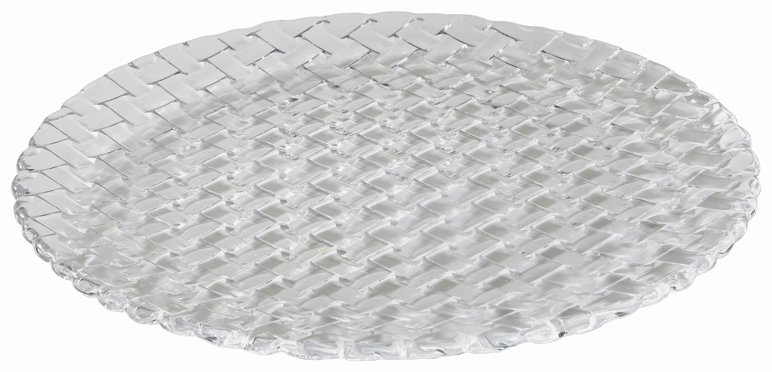 PLATZTELLER Bossa Nova 32.0 cm 2-teilig  - Klar, Basics, Glas (32.0cm) - Nachtmann