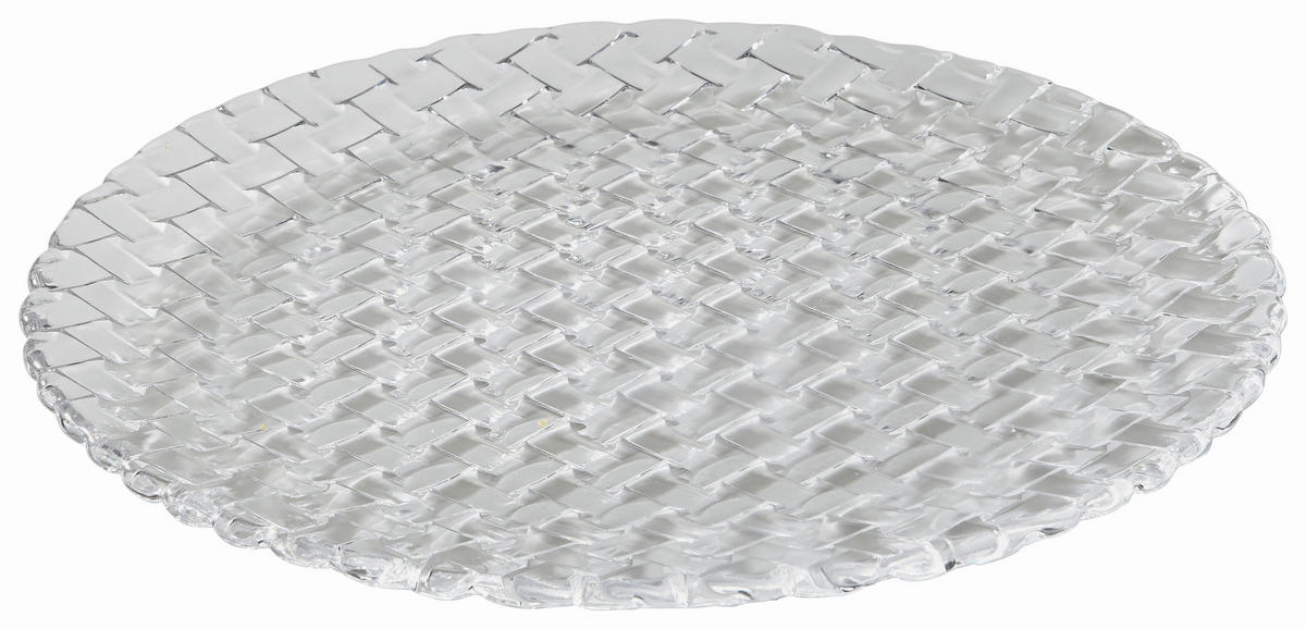 PLATZTELLER Bossa Nova 32.0 cm 2-teilig  - Klar, Basics, Glas (32.0cm) - Nachtmann