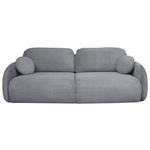 SCHLAFSOFA Chenille Grau  - Schwarz/Grau, KONVENTIONELL, Kunststoff/Textil (222/90/100cm) - Carryhome