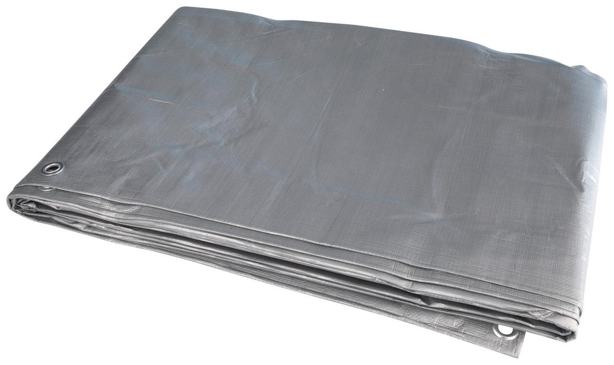 SCHUTZPLANE  - Silberfarben/Grün, Basics (300/400cm)