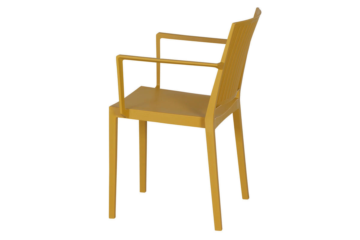 STAPELSTUHL in Kunststoff Gelb  - Gelb, Basics, Kunststoff (57/80/56cm) - Siena Garden