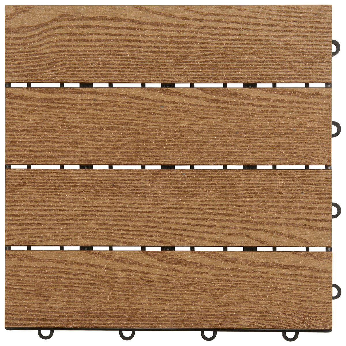 TERRASSENFLIESE Gelb 11 Stück  - Gelb, Basics, Holzwerkstoff/Kunststoff (30/30/2,4cm) - Ambia Garden