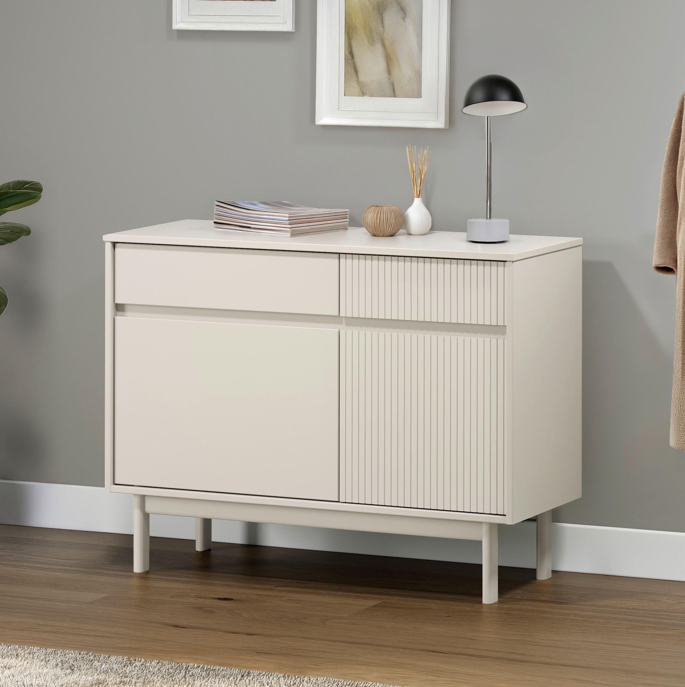 SIDEBOARD  in 102/78/42 cm  - Beige, Design, Holz (102/78/42cm) - Livetastic