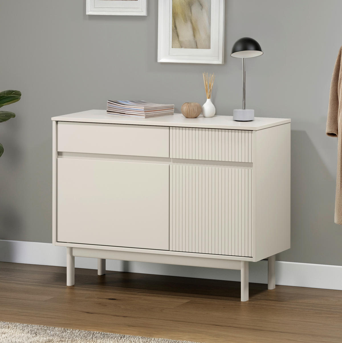 SIDEBOARD  in 102/78/42 cm  - Beige, Design, Holz (102/78/42cm) - Livetastic