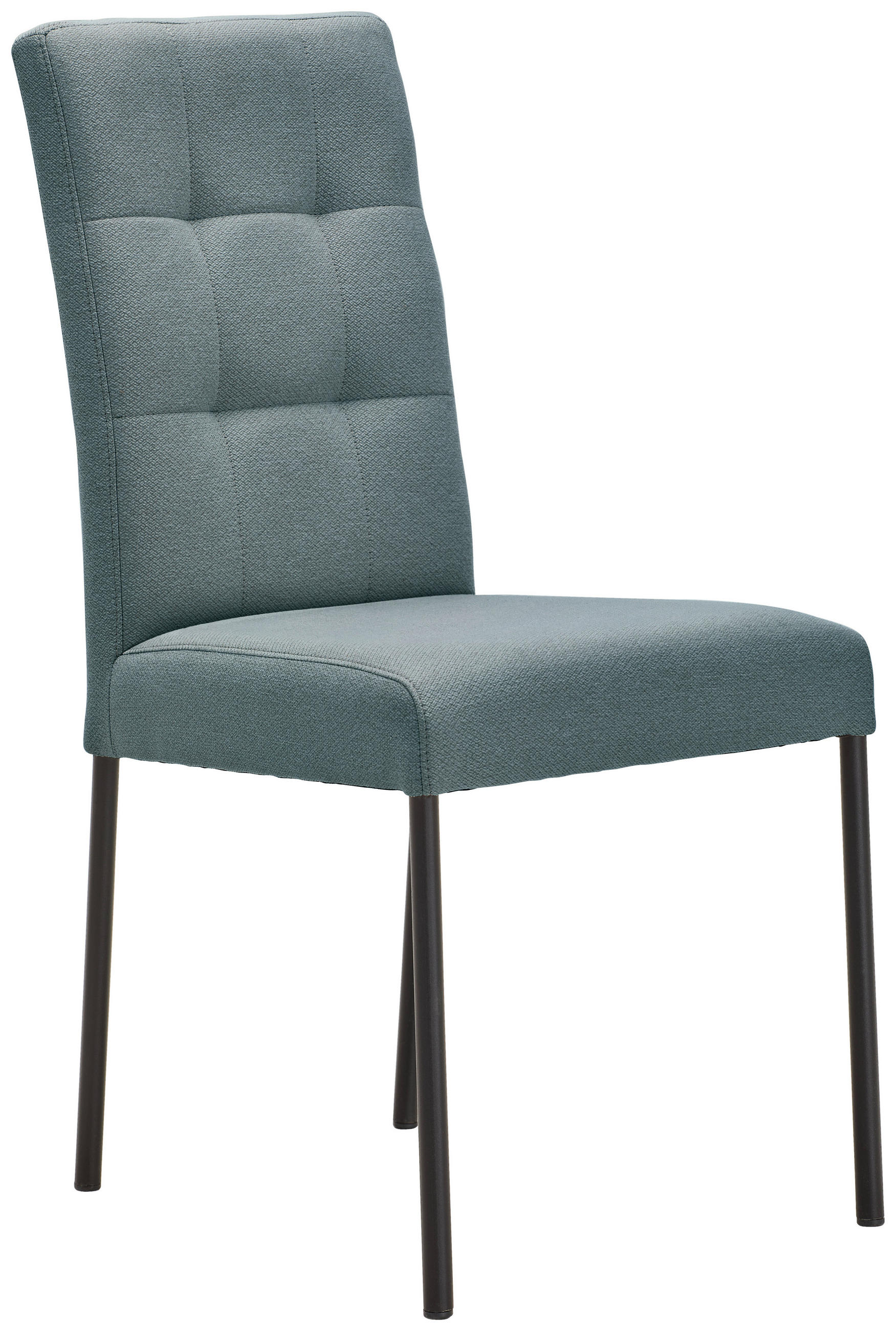 STUHL Webstoff Jadegrün, Schwarz  - Jadegrün/Schwarz, Design, Textil/Metall (46/91/61cm) - home24