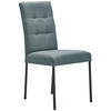 STUHL Webstoff Schwarz, Jadegrün  - Jadegrün/Schwarz, Design, Textil/Metall (46/91/61cm) - home24