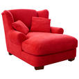 XXL-SESSEL - Rot, ROMANTIK / LANDHAUS, Holz/Textil (120/101/142cm) - Cantus