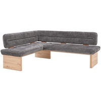 ECKBANK 170/212 cm Webstoff Anthrazit Eiche Sperrholz   - Eichefarben/Anthrazit, KONVENTIONELL, Holz/Textil (170/212cm) - James Wood