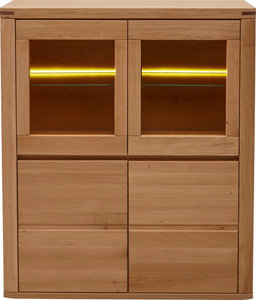 Highboard Mit Glasturen Buche Online Kaufen