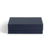 AUFBEWAHRUNGSBOX    23/31.5/9 cm  - Dunkelblau, Basics, Karton/Papier (23/31.5/9cm)