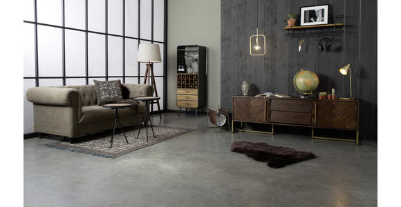 SIDEBOARD 180/60/45 cm - Messingfarben/Akaziefarben, KONVENTIONELL, Holz/Holzwerkstoff (180/60/45cm) - Ambia Home