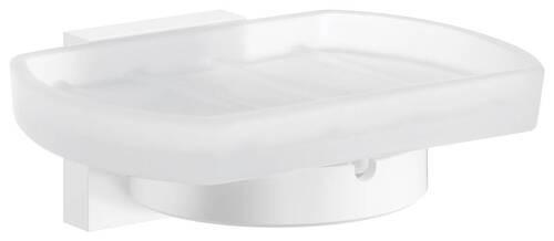 SEIFENSCHALE Metall, Glas  - Weiß, Basics, Glas/Metall (12/5,5/7,8cm) - Smedbo