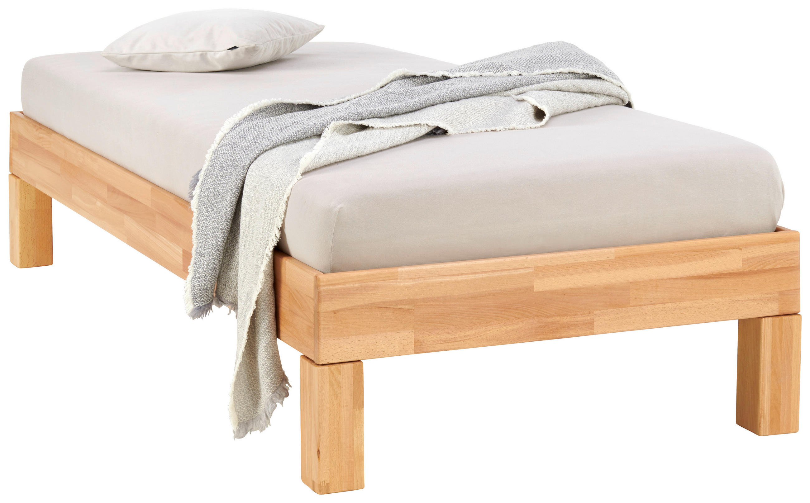 FUTONBETT 90/210 cm  in Kernbuche  - Kernbuche, Natur, Holz (90/210cm) - MID.YOU