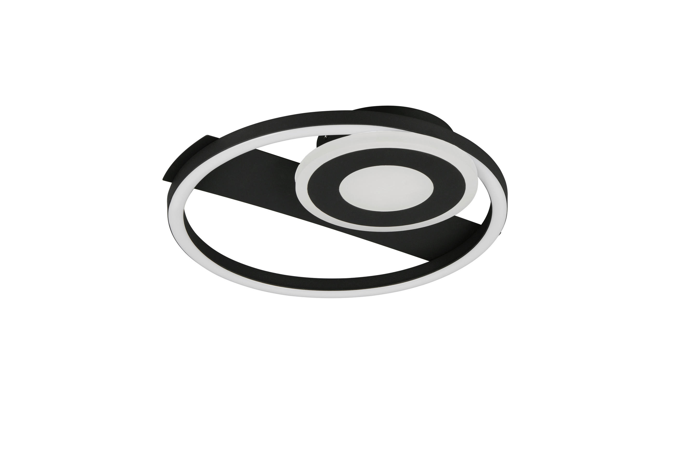 PLAFONIERĂ CU LED - alb/negru, Design, plastic/metal (32/30,5/5cm)