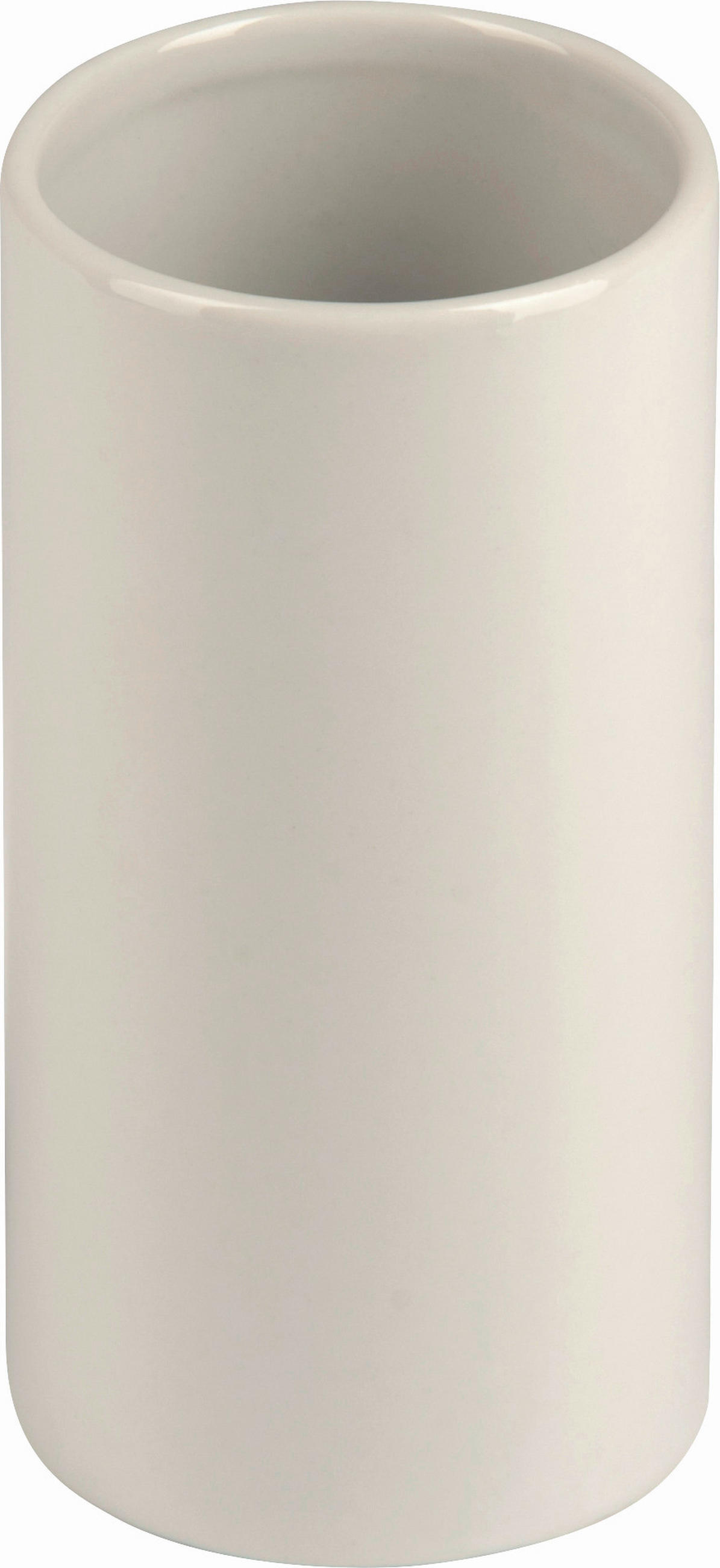 KELÍMEK NA ZUBNÍ KARTÁČEK bílá - bílá, Basics, keramika (6/12cm) - Sadena