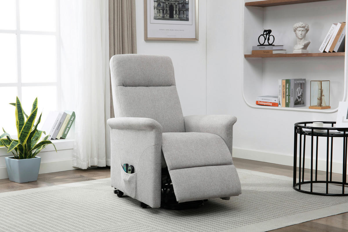 MASSAGESESSEL Mikrofaser Greige    - Greige/Schwarz, KONVENTIONELL, Kunststoff/Textil (72/102/86cm) - MID.YOU
