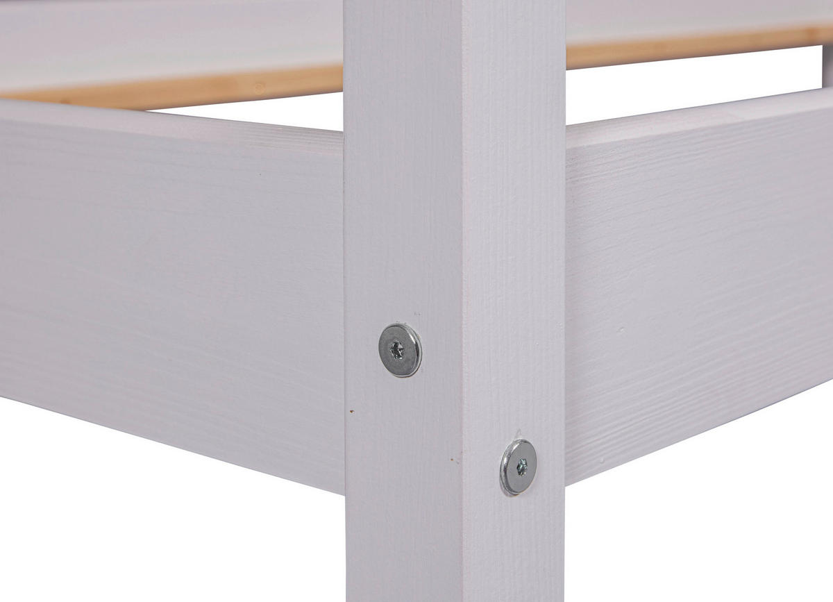 HAUSBETT 90/200 cm  in Weiß  - Weiß, MODERN, Holz (90/200cm) - MID.YOU