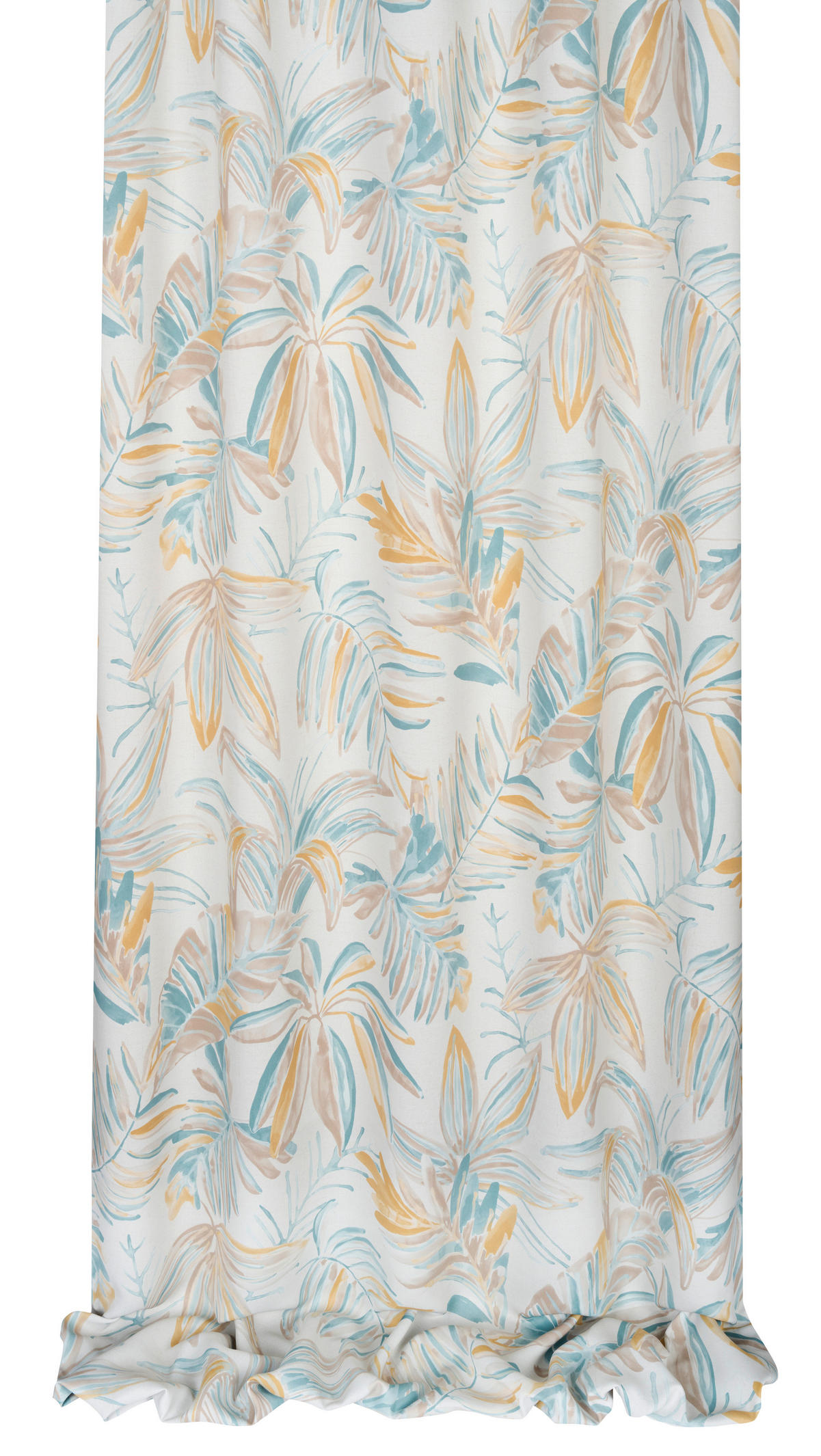 VORHANGSTOFF per lfm Verdunkelung  - Gelb/Petrol, KONVENTIONELL, Textil (140cm) - Esposa