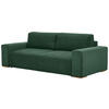 SCHLAFSOFA in Cord Grün  - Buchefarben/Schwarz, Konventionell, Holz/Kunststoff (255/86/123cm) - Livetastic