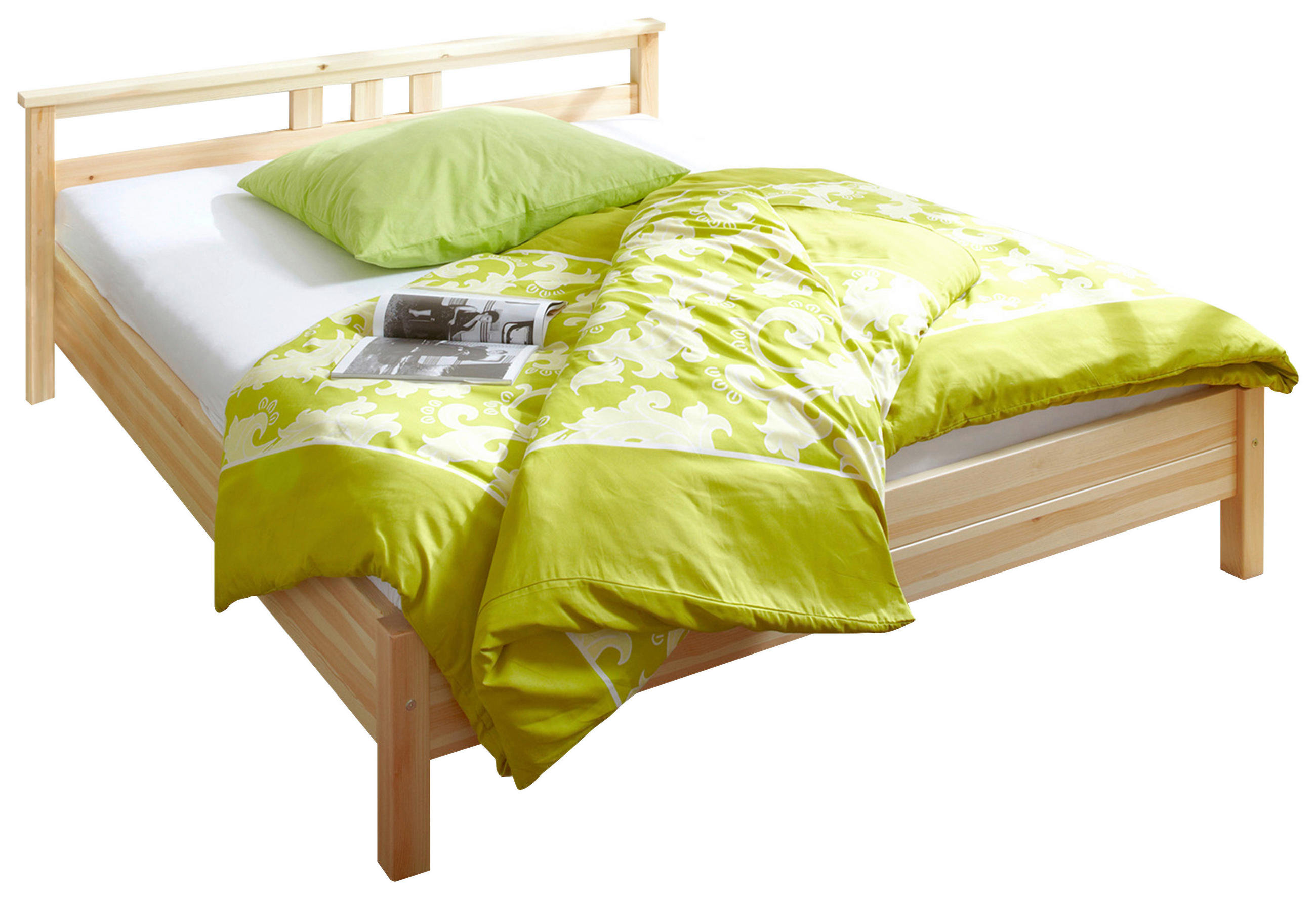 Bett Merci ca. 140x200 cm 140/200 cm  Kieferfarben   - Kieferfarben, Konventionell, Holz (140/200cm) - MID.YOU