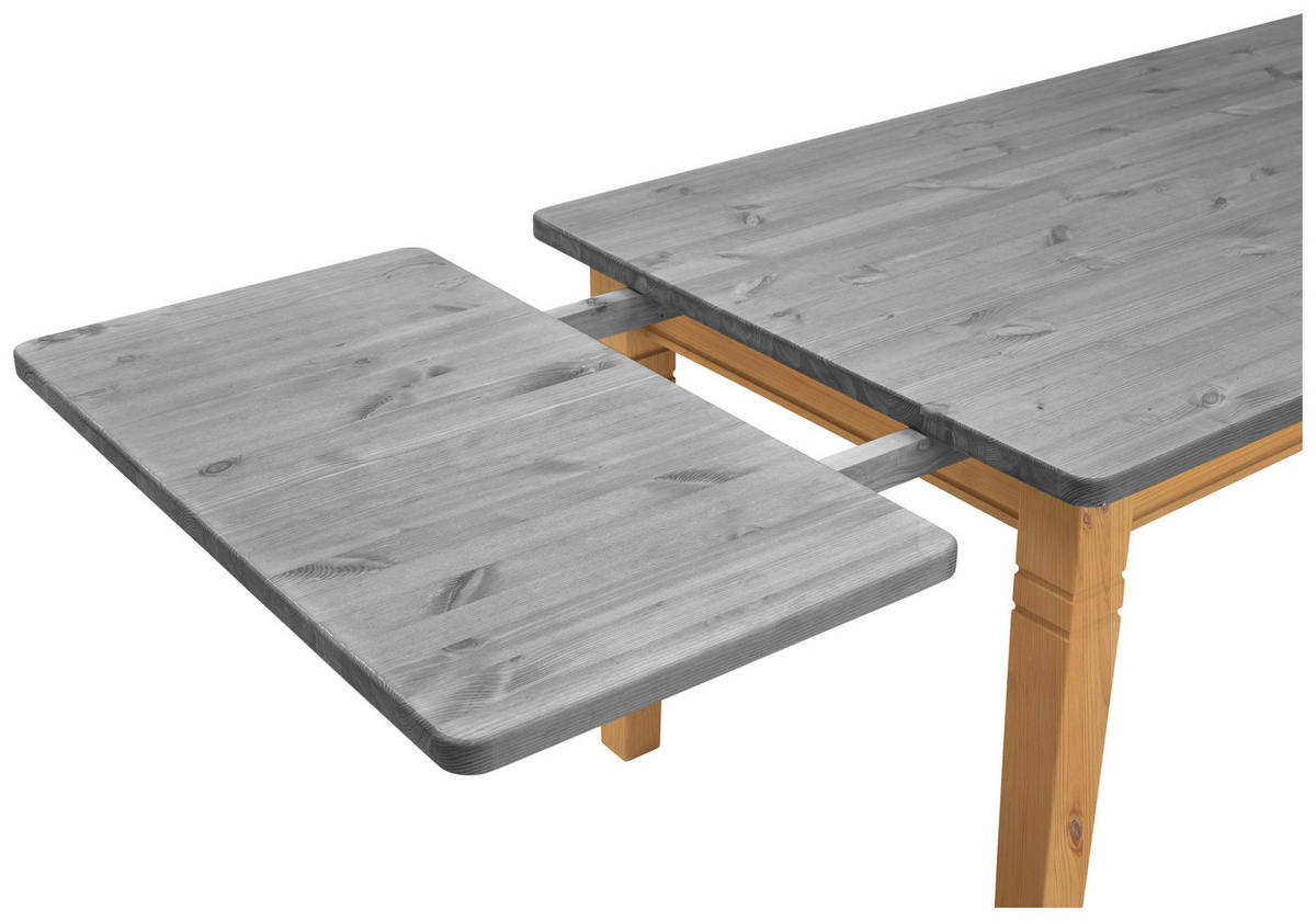 ESSTISCH in Holz 140/90/78 cm  - Laugenfarbig/Grau, ROMANTIK / LANDHAUS, Holz (140/90/78cm) - Boxxx