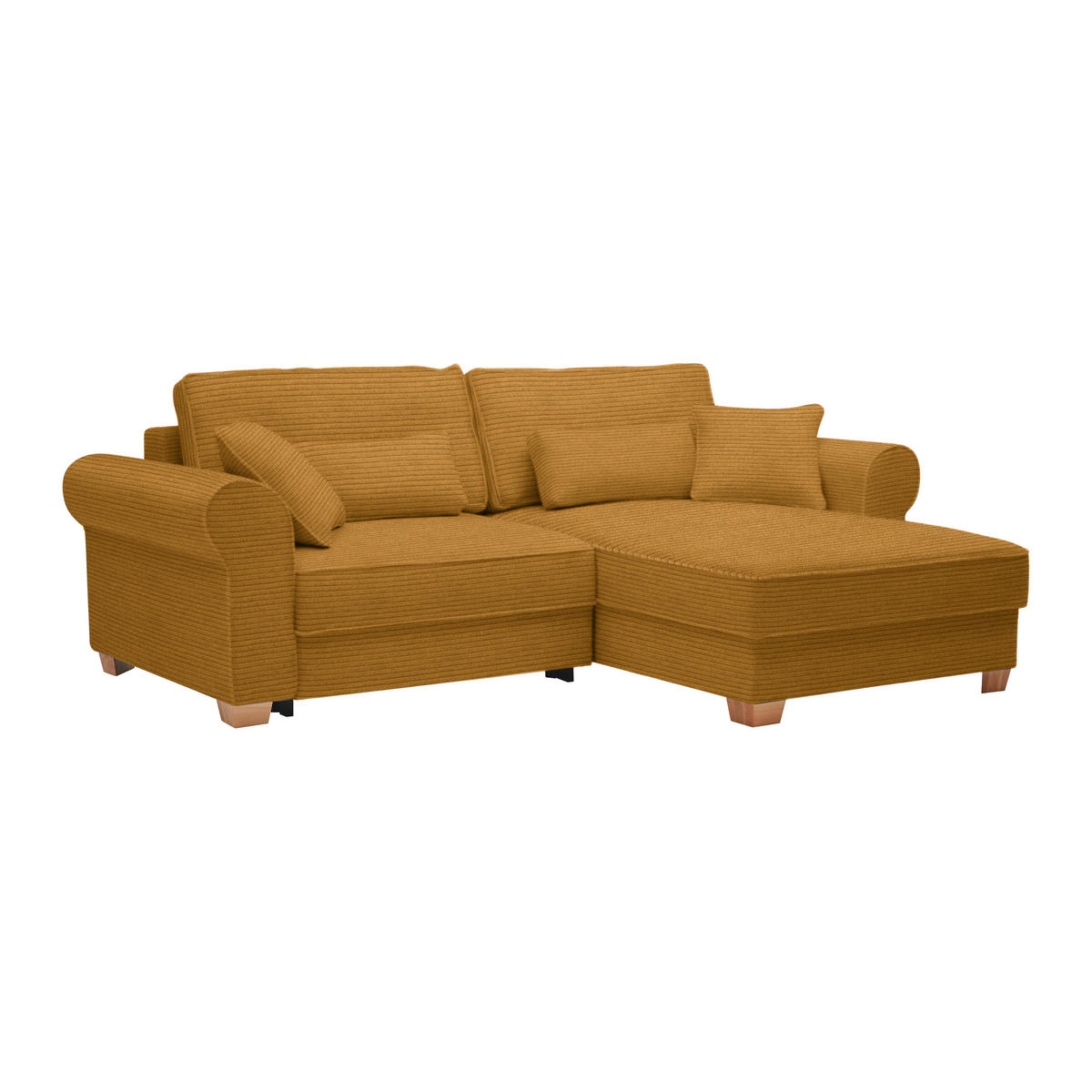 HÖRNSOFFA i senapsgul  - senapsgul, Modern, trämaterial/trä (255/185cm) - MID.YOU