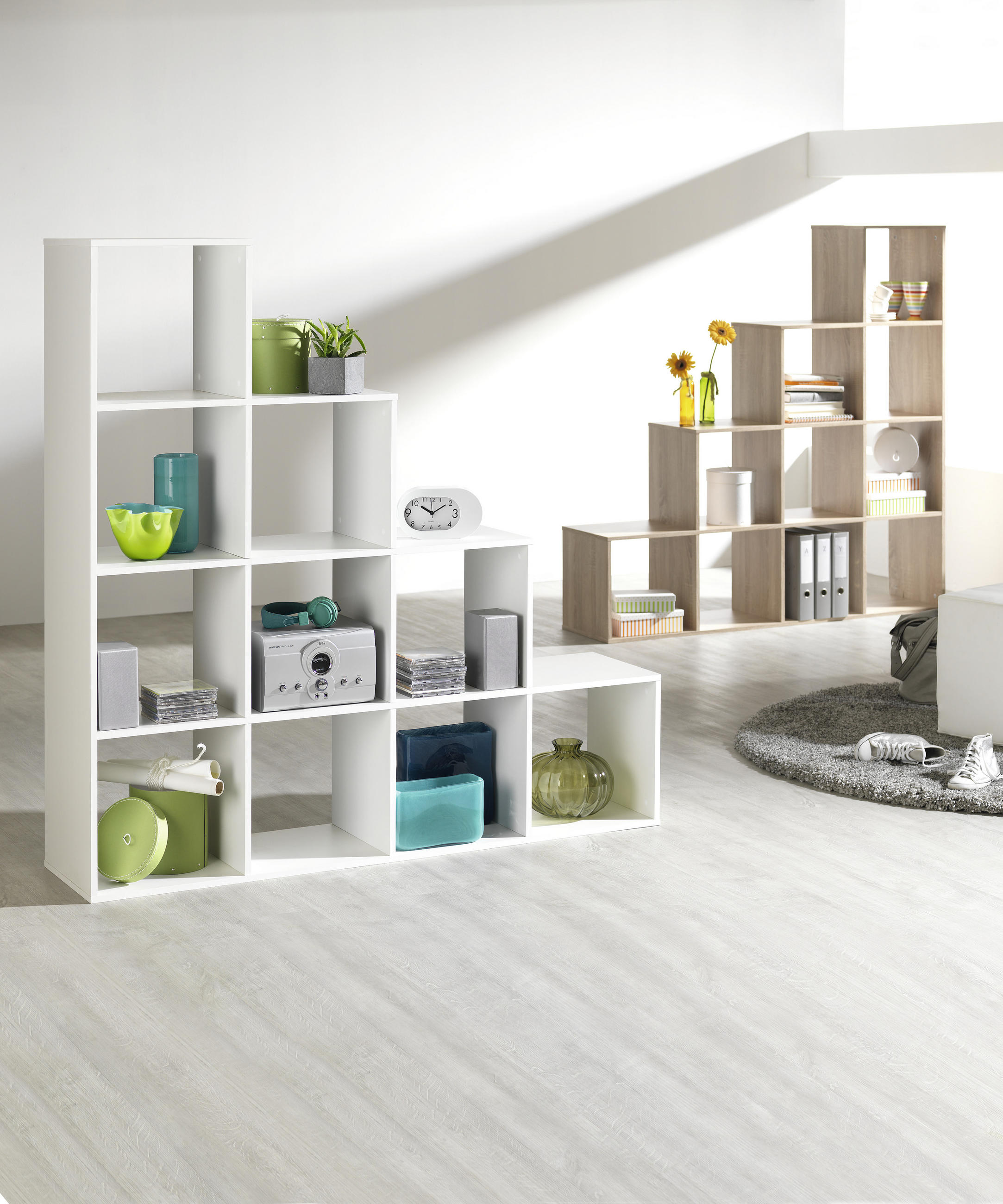 ELEMENT REGALA bijela drvni materijal - bijela, Design, drvni materijal (149/149/35cm)