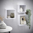 WANDREGALSET 20-28/20-28/12 cm  - Weiß, Basics, Holzwerkstoff (20-28/20-28/12cm) - Xora