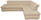 Ecksofa Beige Mikrofaser  - Chromfarben/Beige, KONVENTIONELL, Textil/Metall (273/216cm) - MID.YOU