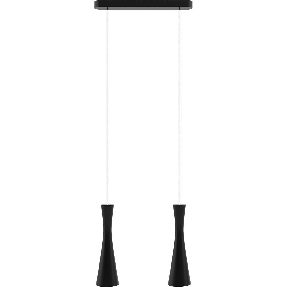 HÄNGELEUCHTE 37/2,5/150 cm  - Schwarz, Design, Holz (37/2,5/150cm)