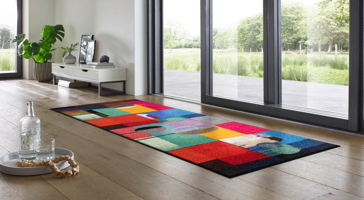 LÄUFER 75/190 cm Bel Villaggio Multicolor  - Multicolor, KONVENTIONELL, Kunststoff/Textil (75/190cm) - wash+dry
