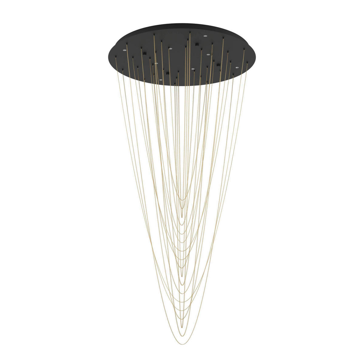 HÄNGELEUCHTE 78/150 cm  - Messingfarben/Schwarz, Design, Metall (78/150cm) - Eglo