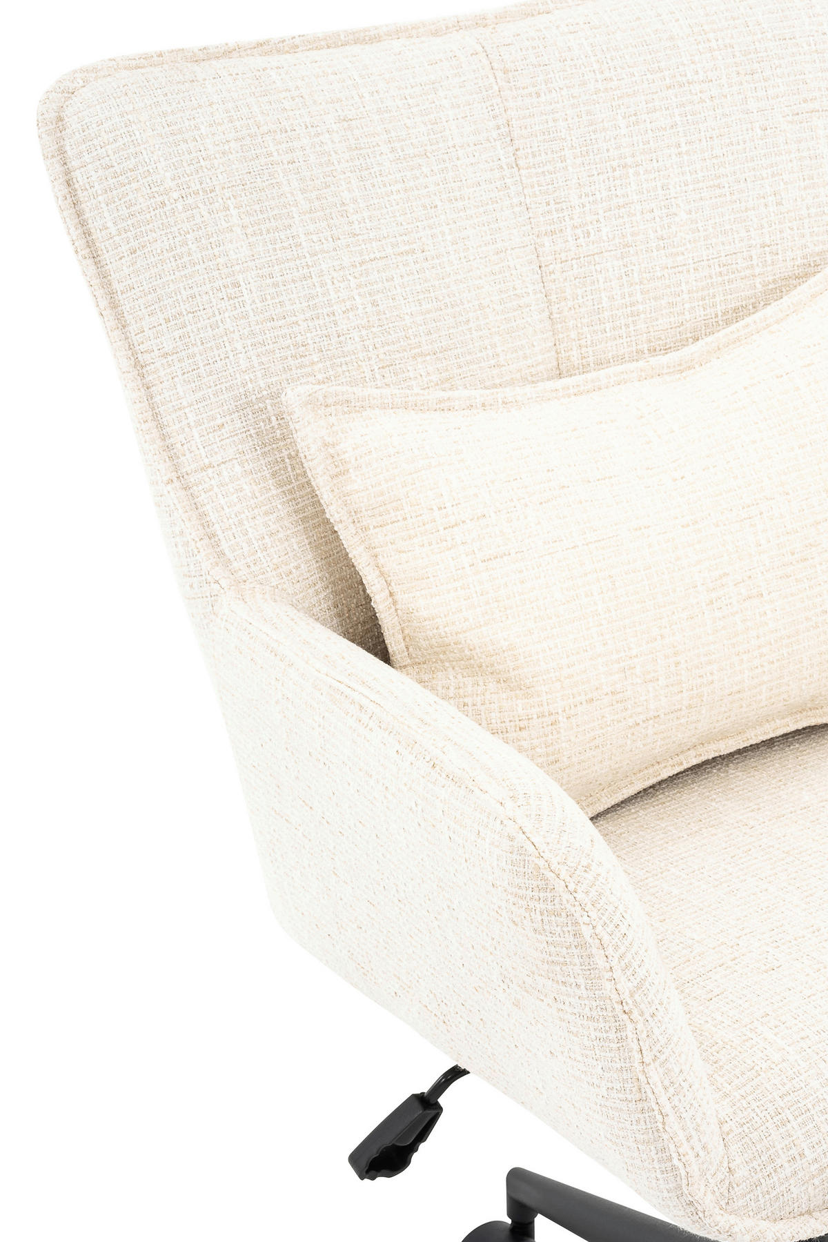 DREHSTUHL Webstoff Creme, Schwarz  - Creme/Schwarz, Design, Kunststoff/Textil (60/86/96/57cm) - Carryhome