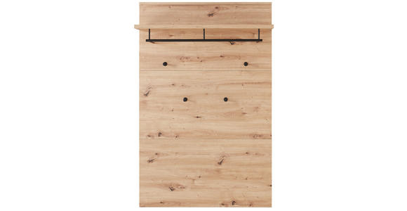 GARDEROBE 183/202/38 cm  - Schwarz/Eiche Artisan, Design, Holzwerkstoff (183/202/38cm) - Voleo