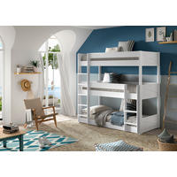 ETAGENBETT - Weiß, MODERN, Holz (90/200cm) - MID.YOU