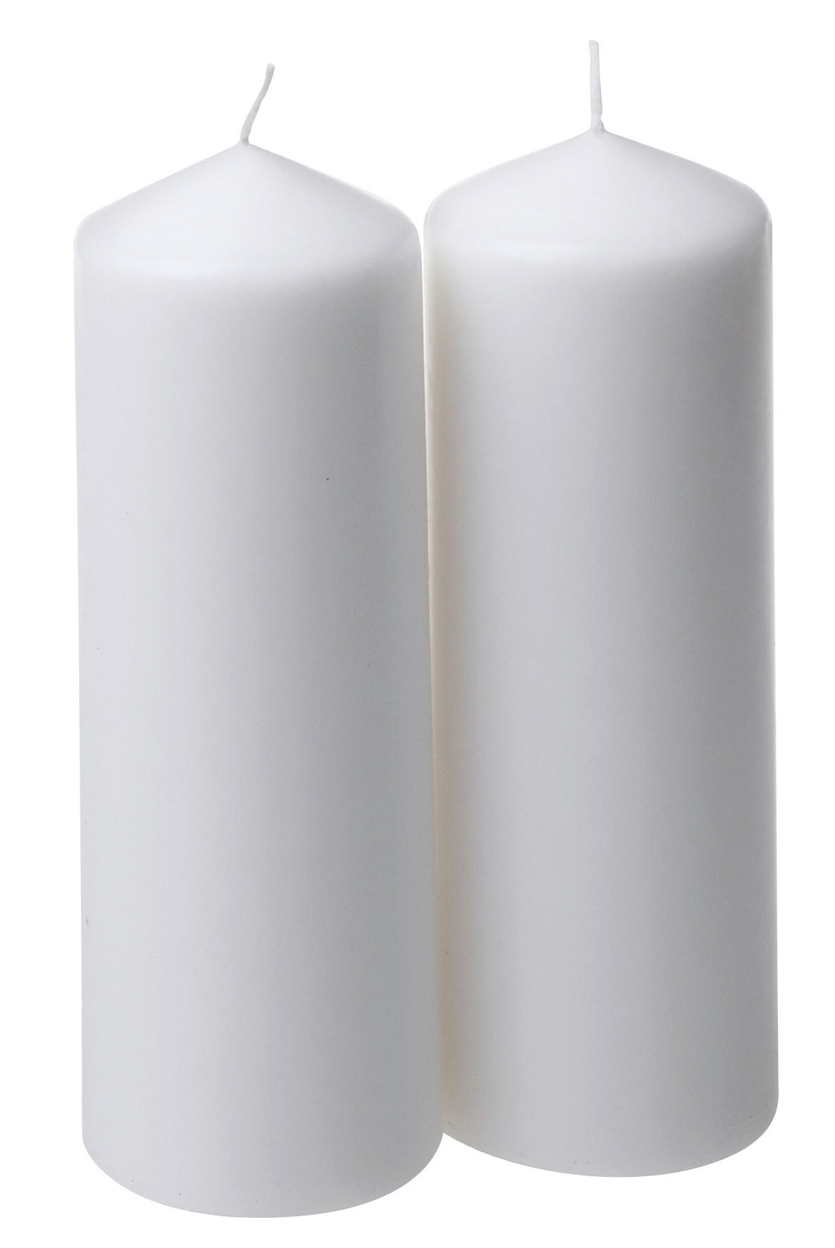 STUMPENKERZE 6,7/20 cm  - Weiß, Basics (6,7/20cm)