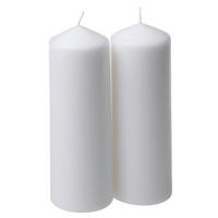 STUMPENKERZE 6,7/20 cm  - Weiß, Basics (6,7/20cm)