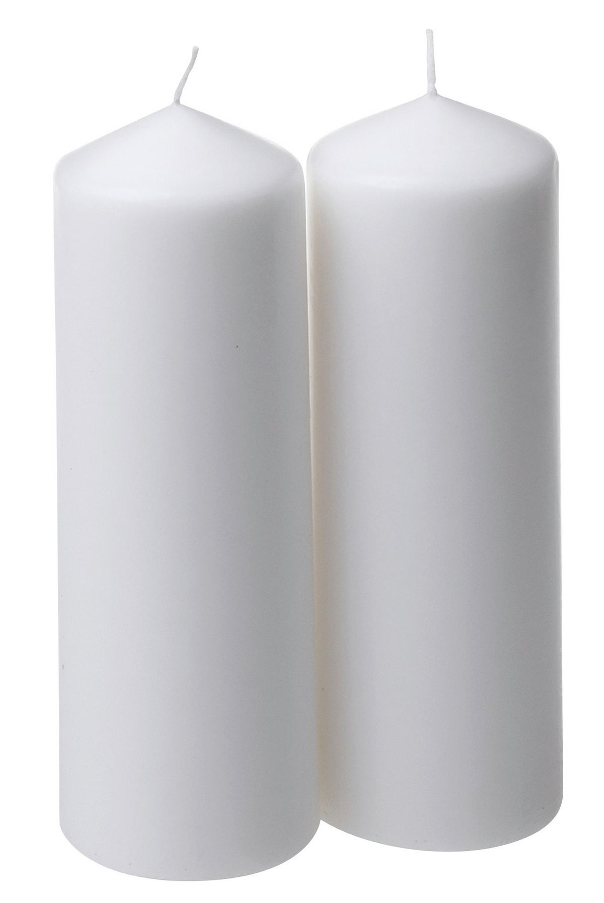 STUMPENKERZE 6,7/20 cm  - Weiß, Basics (6,7/20cm)