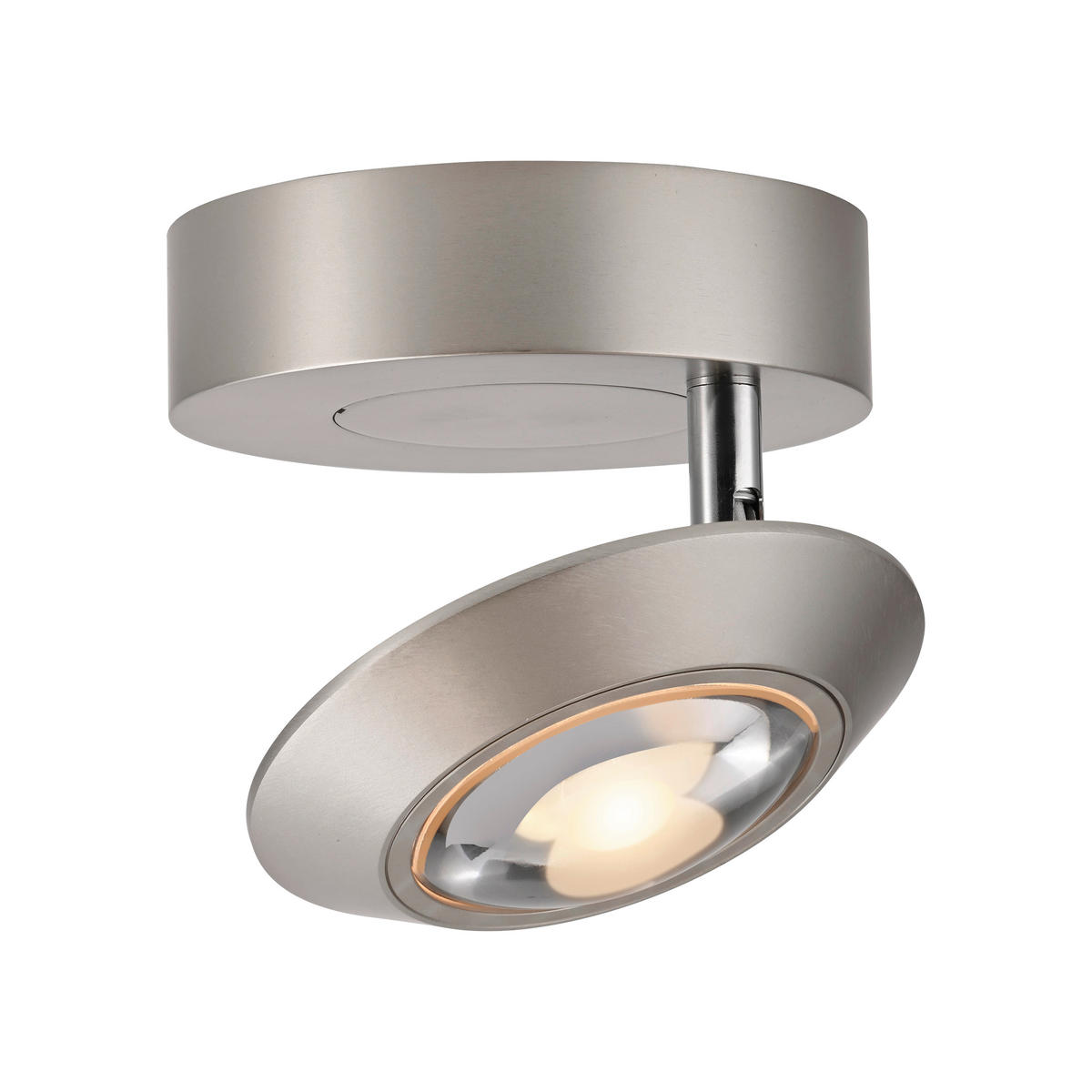 LED-DECKENLEUCHTE Oculis 26/21/20 cm   - Alufarben, MODERN, Glas/Kunststoff (26/21/20cm) - Neuhaus PURE