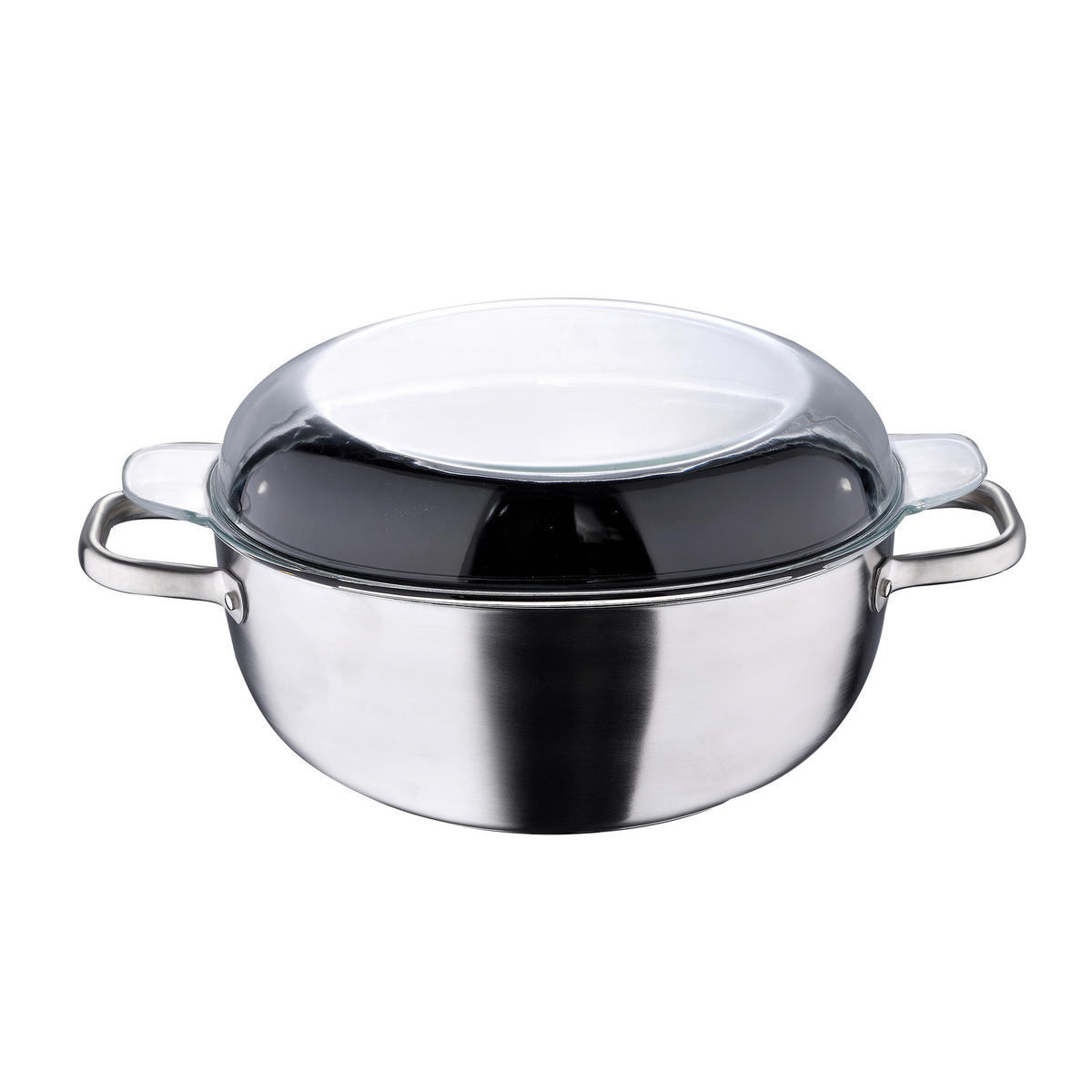 BRÄTER  - Transparent/Silberfarben, Basics, Glas/Metall (29,5/25/11cm)