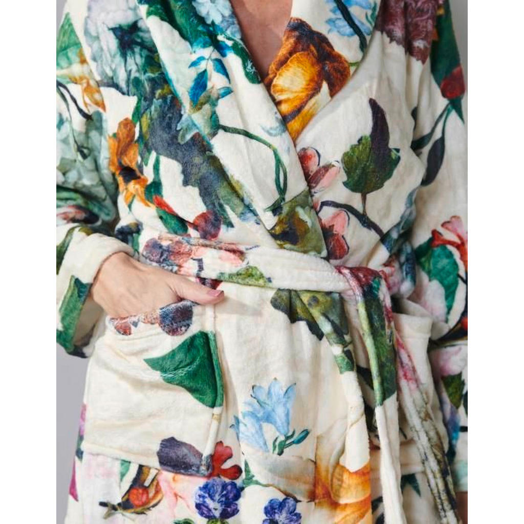 Thumbnail - Essenza Kimono Fleur, Weiß, Textil, Floral, Gr. XL, Badtextilien, Bademäntel