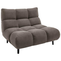 SESSEL in Feincord Taupe  - Taupe/Schwarz, Design, Holz/Textil (112/85/108cm) - Pure Home Lifestyle