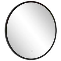 Oglindă De Perete    - negru, Modern, sticlă/metal (60cm) - Held