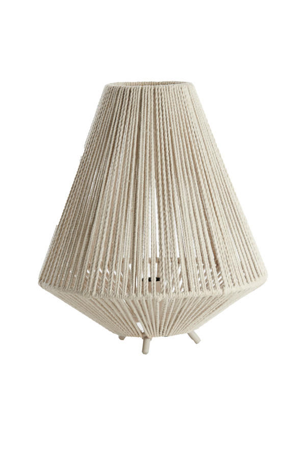 TISCHLEUCHTE Felida 35/40 cm   - Creme, Basics, Textil/Metall (35/40cm) - Light & Living