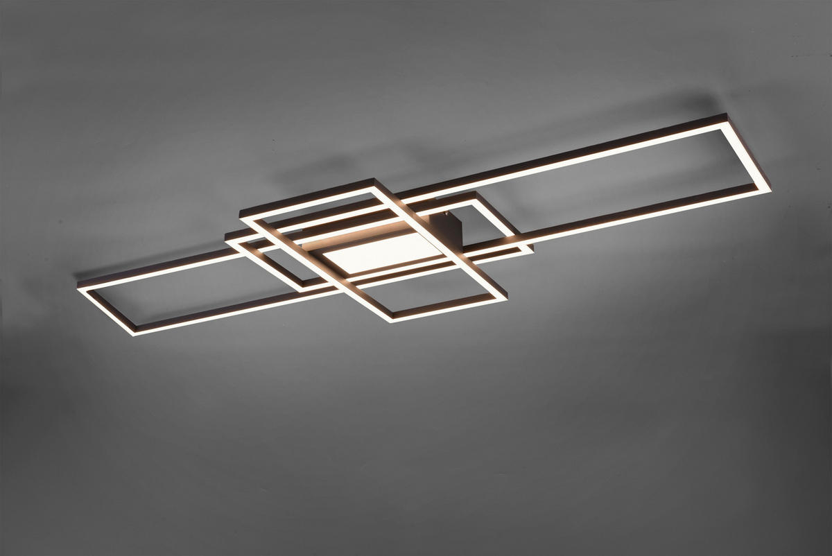 LED-DECKENLEUCHTE 60 W    105/42/6,5 cm  - Weiss/Anthrazit, Trend, Kunststoff/Metall (105/42/6,5cm) - Novel