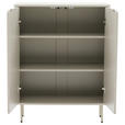 HIGHBOARD  in 80/103/35 cm  - Seidengrau, Design, Holzwerkstoff/Metall (80/103/35cm) - Xora