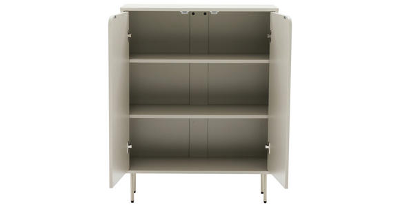 HIGHBOARD  in 80/103/35 cm  - Seidengrau, Design, Holzwerkstoff/Metall (80/103/35cm) - Xora