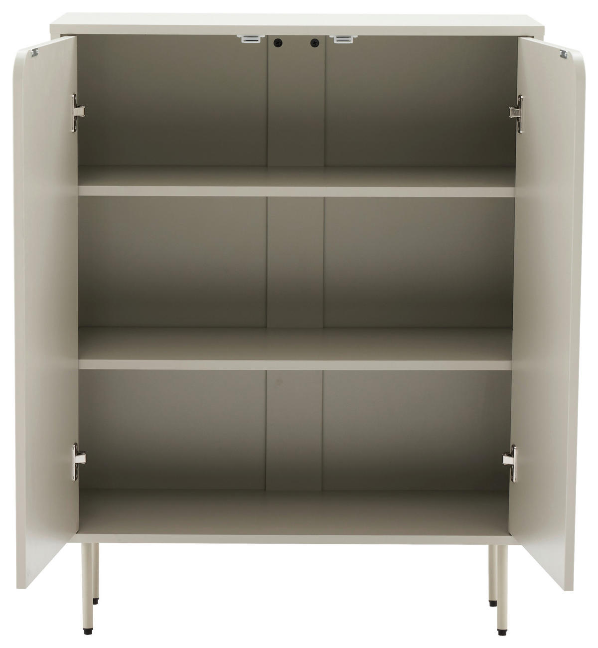 HIGHBOARD  in 80/103/35 cm  - Seidengrau, Design, Holzwerkstoff/Metall (80/103/35cm) - Xora