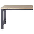 ANBAUSCHREIBTISCH 120/76/50 cm  in Graphitfarben, Eiche Artisan  - Graphitfarben/Eiche Artisan, KONVENTIONELL, Holzwerkstoff (120/76/50cm) - Carryhome